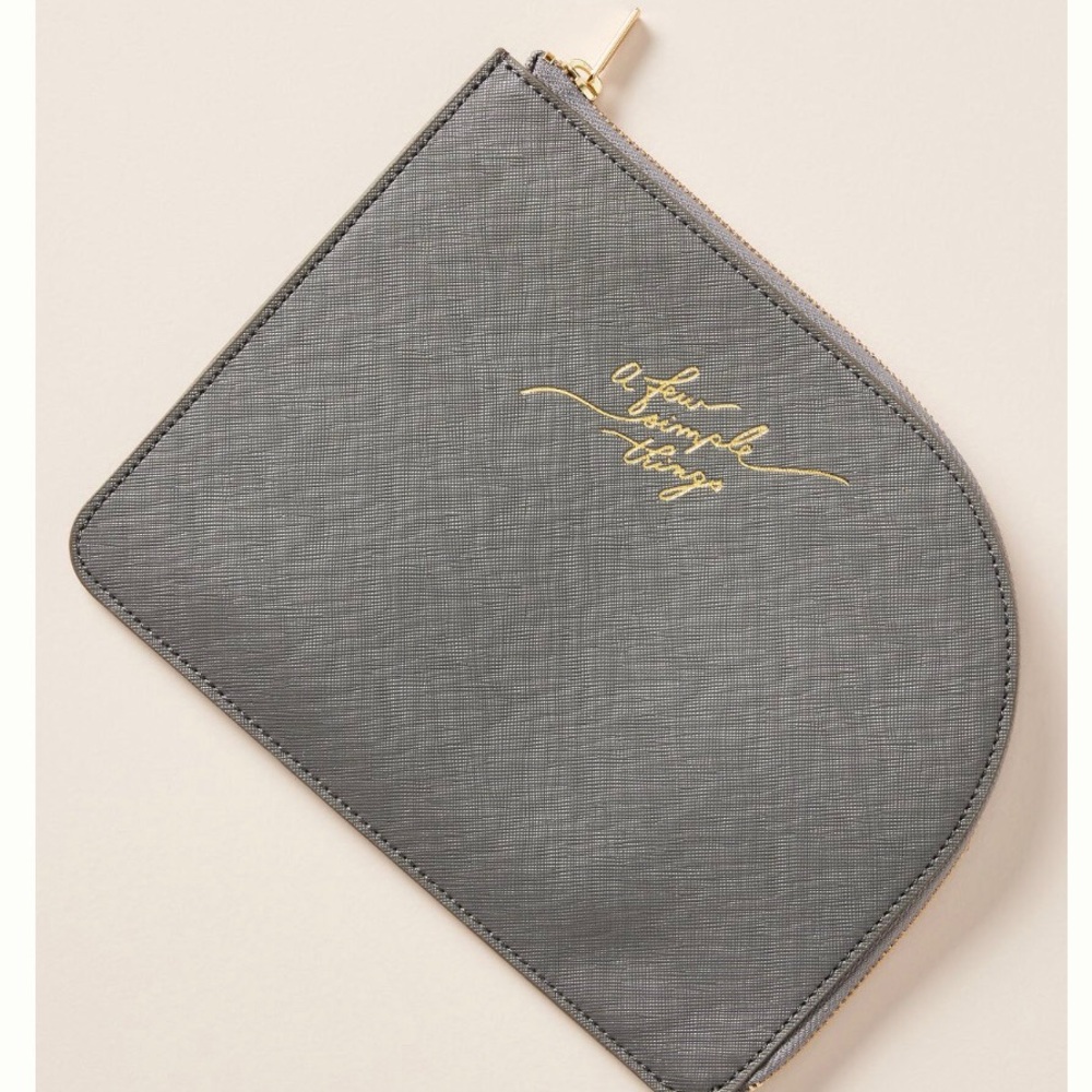 🆕 ANTHRO Luna Monochrome Commuter Clutch Zipper Pouch